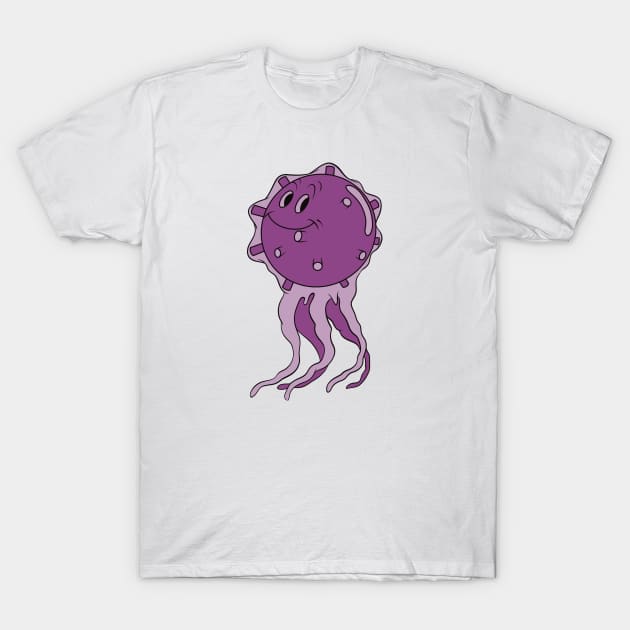 Fleischer style Jellyfish T-Shirt by liquidsouldes